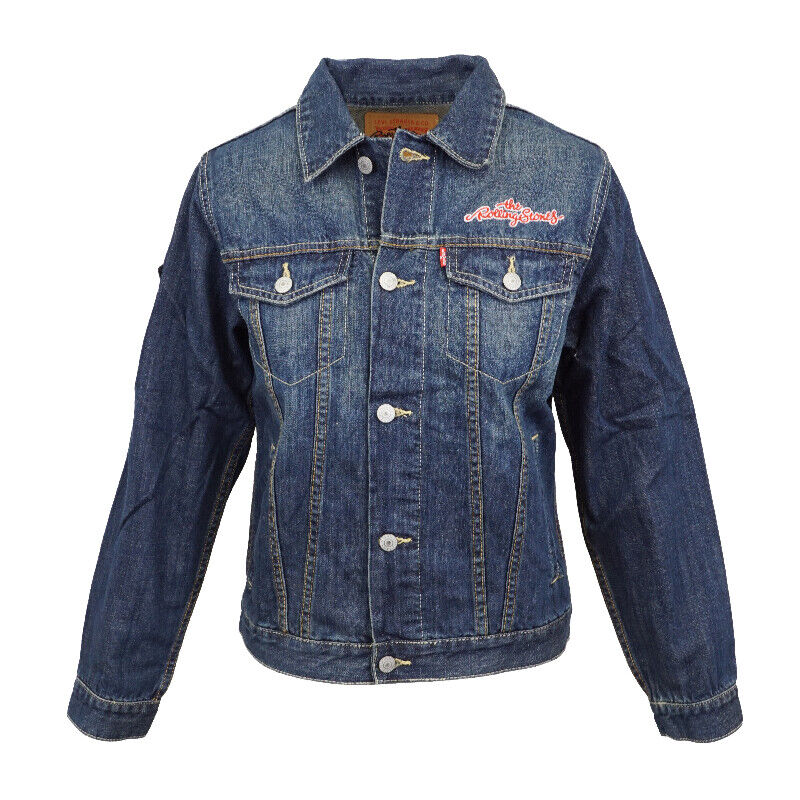 THE ROLLING STONES WOMENS LEVIS COLAB ESTABLISH DENIM JACKET THE ROLLING STONES WOMENS LEVIS COLAB ESTABLISH DENIM JACKET