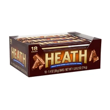 HEATH Chocolatey English Toffee Candy Bars, 1.4 oz 18 Count