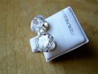 Post 9 Mm Or 10Mm Stud Earrings New Sterling Silver 925 Cubic Zirconia Cz Ice