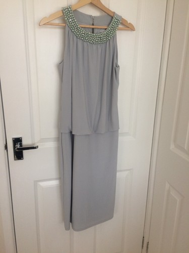 Gina Bacconi Grey Dress (UK Size 10) | eBay
