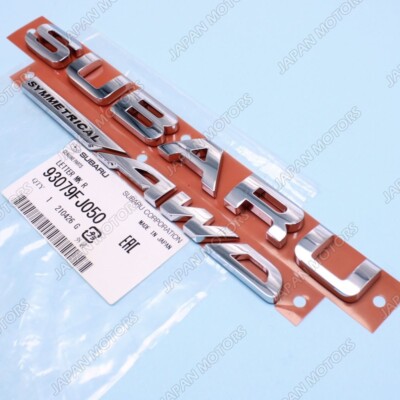 Genuine Subaru IMPREZA WRX STI Rear Trunk Chrome Emblem Badge