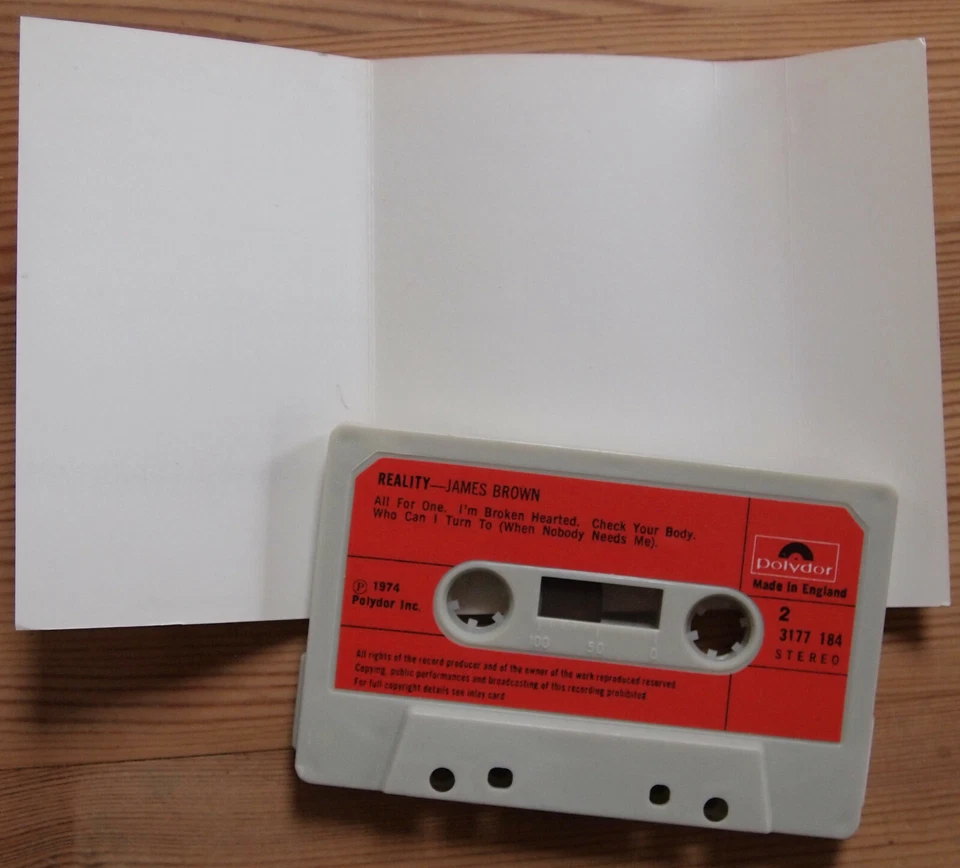 JAMES BROWN - REALITY (POLYDOR 3177184) 1974 UK CASSETTE TAPE FUNK SOUL VG+ Foto 3 de 3