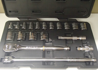 GearWrench 80792 19 Pc. 1/2'' Drive 12 Point Standard SAE Mechanics Tool set