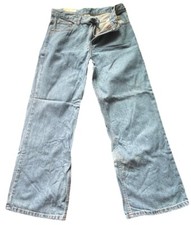Vintage Faded Glory Boys Relaxed Fit Blue Denim Cotton Jeans Size 14 H Husky