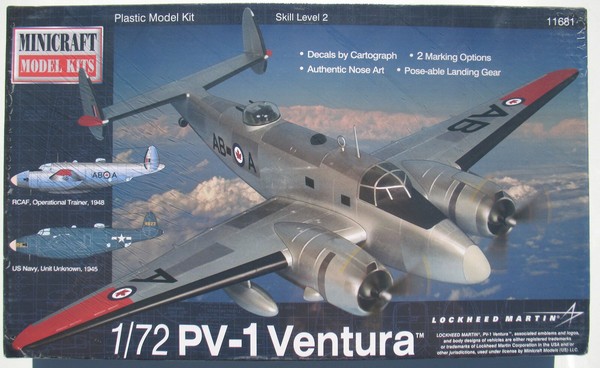 Minicraft Model Kits 11681 - Lockheed PV-1 Ventura - 1:72 Flugzeug Modellbausatz-image