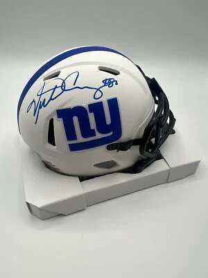 COACH'S COLLECTIBLES Victor Cruz Autographed NY Giants Lunar Eclipse Mini Helmet (Beckett)