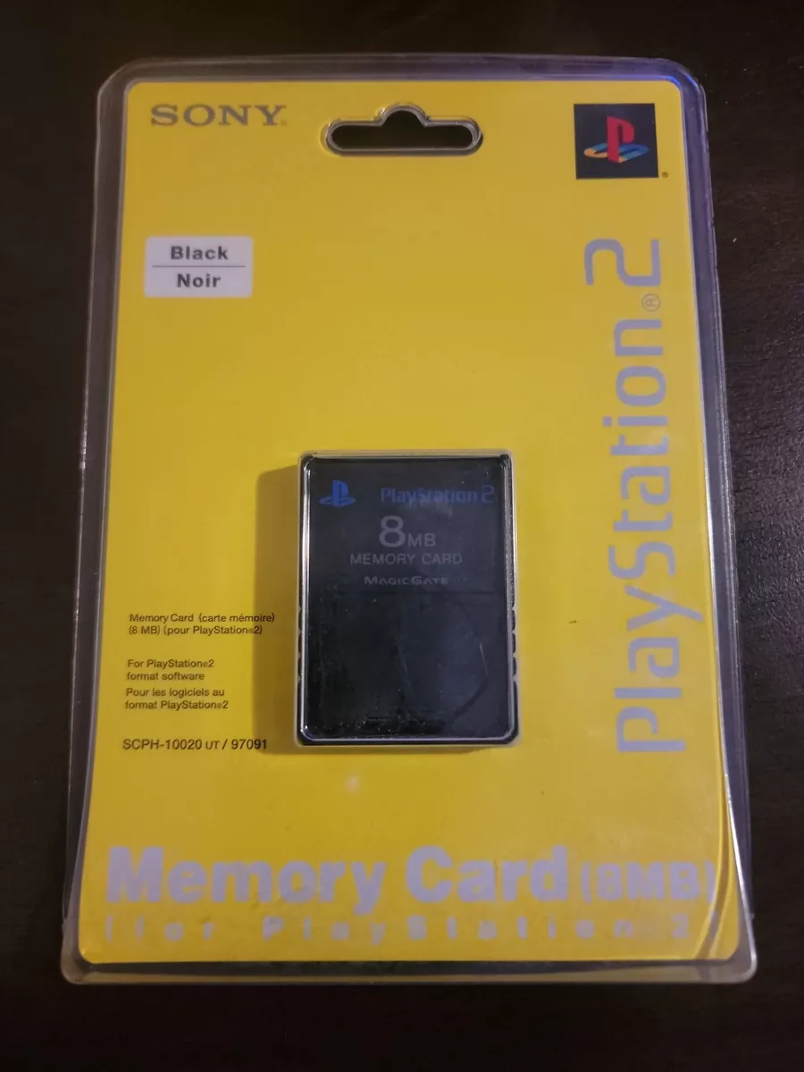 PlayStation 2 Official Sony 8mb Memory card - Black (PlayStation 2)