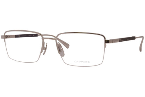 Chopard VCHD18M 0579 Eyeglasses Men's Silver Titanium Optical Frame 56mm