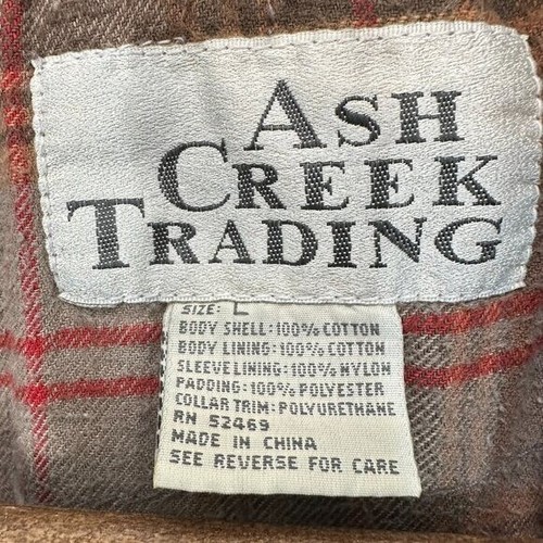Ash Creek Trading Vintage Deadstock Denim Jean Jacket Flannel Lined Chore Coat - Picture 12 of 12