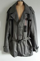 24:7 Jeff Banks Gents Grey Patterned Mac Coat Size Xxl 24:7 Jeff Banks Gents Grey Patterned Mac Coat Size Xxl