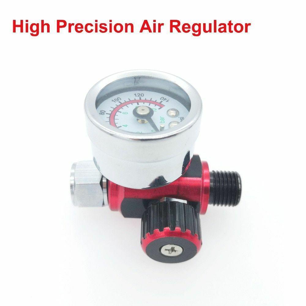 Spray Gun Regulator Watch Air Pressure Adjustment HVLP Tail Painting