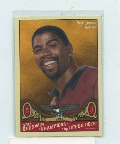 MAGIC JOHNSON 2011 UPPER DECK GOODWIN CHAMPIONS  #90 LAKERS