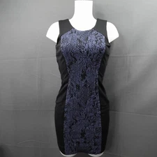 Banana Republic Women Dress 0 Blue Bodycon  Pencil Sheath Mini Capsule Corp