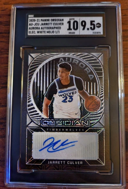 2020-21 Panini Obsidian Jarrett Culver AUTO 1/1 SGC 9.5 Electric White MOJO
