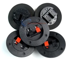 Audiopipe 5 Pack Speaker Box Enclosure Terminal Cups with Spring Connectors