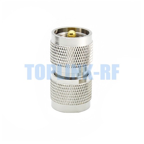 1x UHF PL-259 Male Plug to UHF PL259 Male Plug Adapter RF Coax Connector UHF-UHF - Zdjęcie 4 z 5