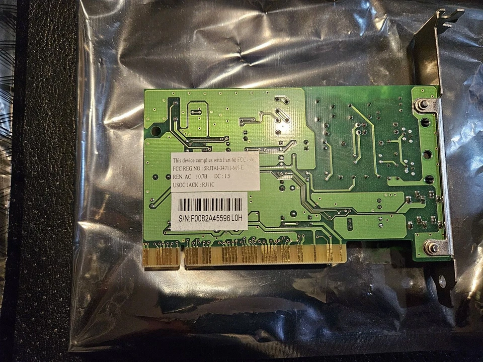 Intel chip  56K  Internal  dial up  Fax/Modem PCI    ami2019m7 - Image 2 of 3
