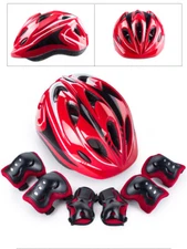 Kid Helmet and Knee Elbow Wrist Guard Sport Protective Gear for Cycling Skating 