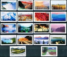 Scenic Landscapes SPECIALIZED Set 20 MNH AirMails Sc C133 - C150 + C138A + C138B