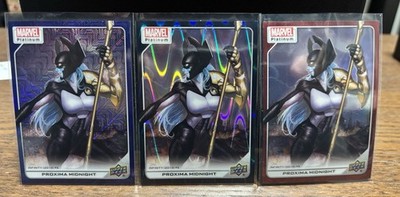 2023 Marvel Platinum Teal Wave /799 Blue Traxx /499 Red Rainbow Proxima Midnight
