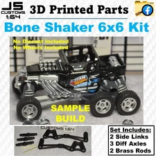 Bone Shaker 6x6 Hot Wheels - Lift Kit - 3D Printed Parts Only - JS Customs