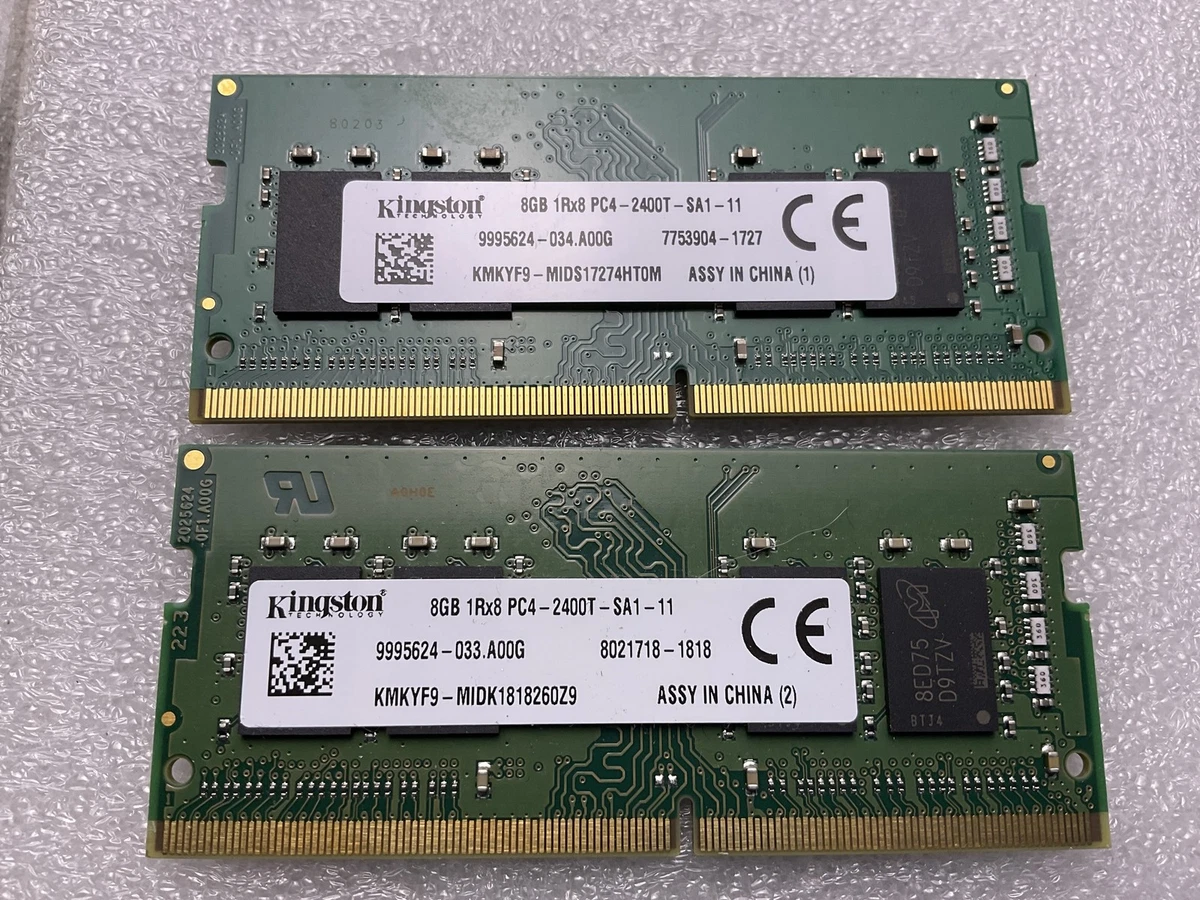 Kingston SO-DIMM Computer Memory (RAM) 8 GB 2 Modules for sale | eBay