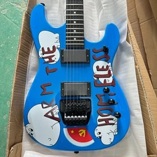 US Warehouse Blue solid-body electric guitar EMG pickup FR bridge