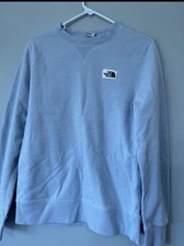 The North Face Women's Crewneck Pullover Sweatshirt Logo Solid Blue M