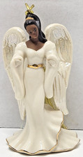 Vintage 1990s Safiya Praying Angel**African American Ornament by Lenox**BROKEN**