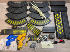 Vintage 80's HUGE Lot of 100 Piece TYCO Slot Car Track W/2 Dodge Vipers, Track