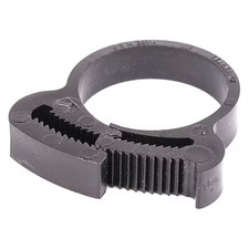 Snap-Hose Clamp, Black, 0.99"Max Id, Pk50,  Hc-K-Pa66-Bk