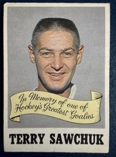 1970 OPC O-Pee-Chee Hockey #231 Terry Sawchuk Memorial