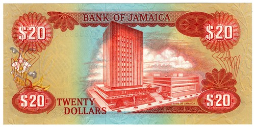 1979 Jamaica 20 Dollars Banknote UNC P68 - Picture 2 of 2