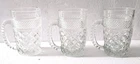 Vintage Anchor Hocking Wexford Glass Mugs With Handles | 5" Cups  In A Lot Of 3
