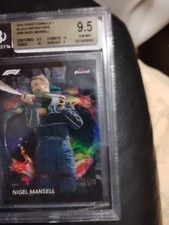 2024 FINEST FORMULA 1BLACK BLACK REFRACTOR #285 NIGEL MANSELL 04/15(BECKETT 9.5)