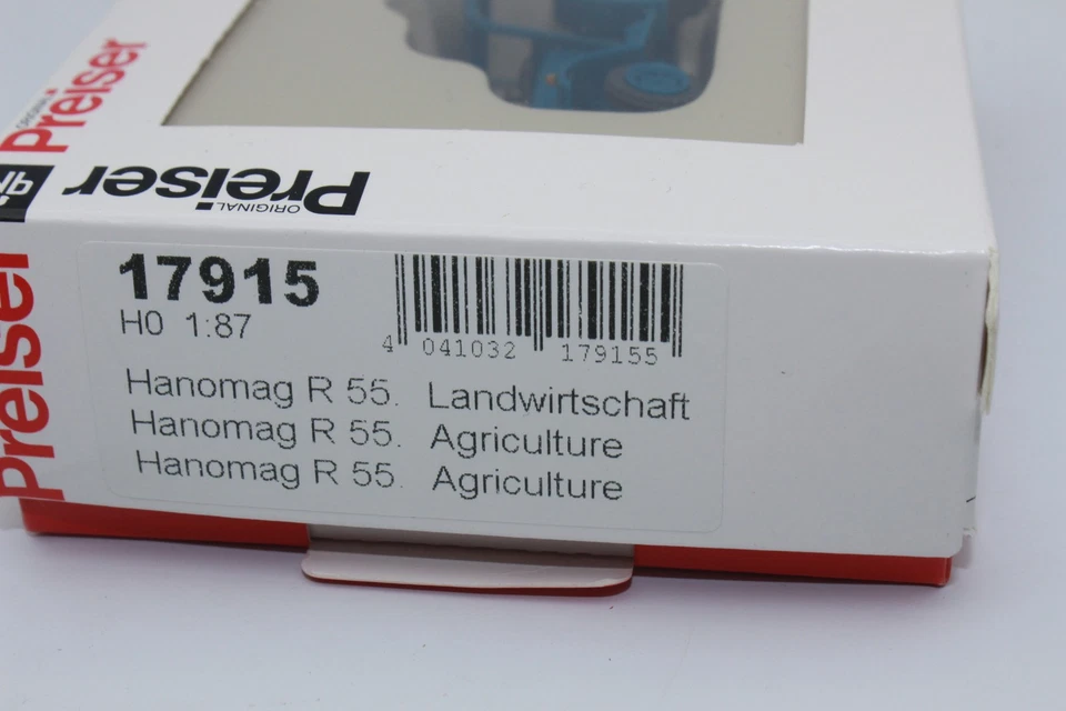 Preiser 17915 Hanomag R 55 Tractor 1:87 H0 New OVP - Image 2 of 4