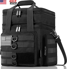 Tactical Lunch Box for Men, Large Insulated Lunch Bag for Adult, Heavy Duty Doub