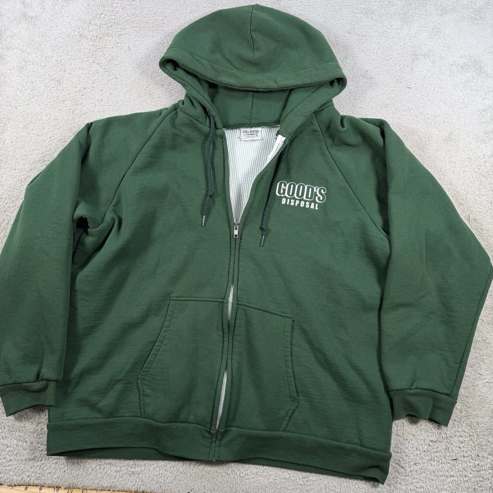 Vintage Camber Hoodie Mens XL Green Chill Buster Thermal Waffle Lined Zip USA
Opens in a new window