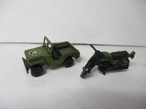 Matchbox Lesney Superfast Two Pack TP-11 Military Jeep & Motorcycle, loose