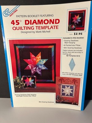 EZ Quilting Pattern Booklet 45 Diamond Quilting Template Quilt Pattern