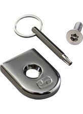 Saddlemen Security Seat Screw - Chrome Motorcycle Street Bike 8911C 0820-0162