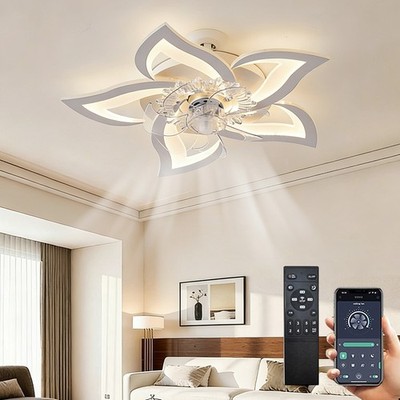 Ceiling Premium Fan with Light Children's Room Indoor Fan Lighting App Control