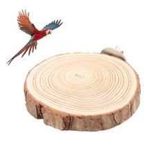 5-6CM Birds Round Perch Platform Natural Wooden Stand For Cage Birds Parrots