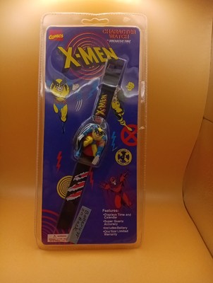 Marvel Comics X-Men Wolverine Character 3D LCD Flip Up Watch (1994) 90s Cartoon