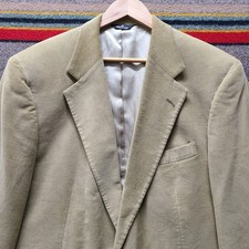 Polo Ralph Lauren University Club Tan Corduroy Blazer Mens 44 Cord Sport Coat
