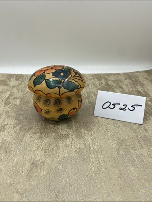 Vintage Russian Wooden Mushroom Maidan Painting 1977  Hand Painted Moscow 3 