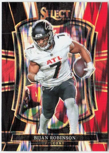2025 Panini Select #148 Bijan Robinson Prizm Shock