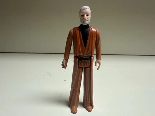 Vintage Star Wars 1977 OBI WAN KENOBI Grey Hair Version Figure COO H.K