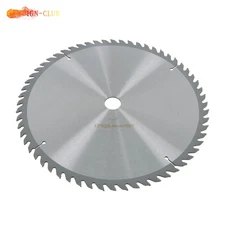 Heavy-Duty 12"×25.44mm×60T Carbide Saw Blade for Wood & Metal, Silver Finish