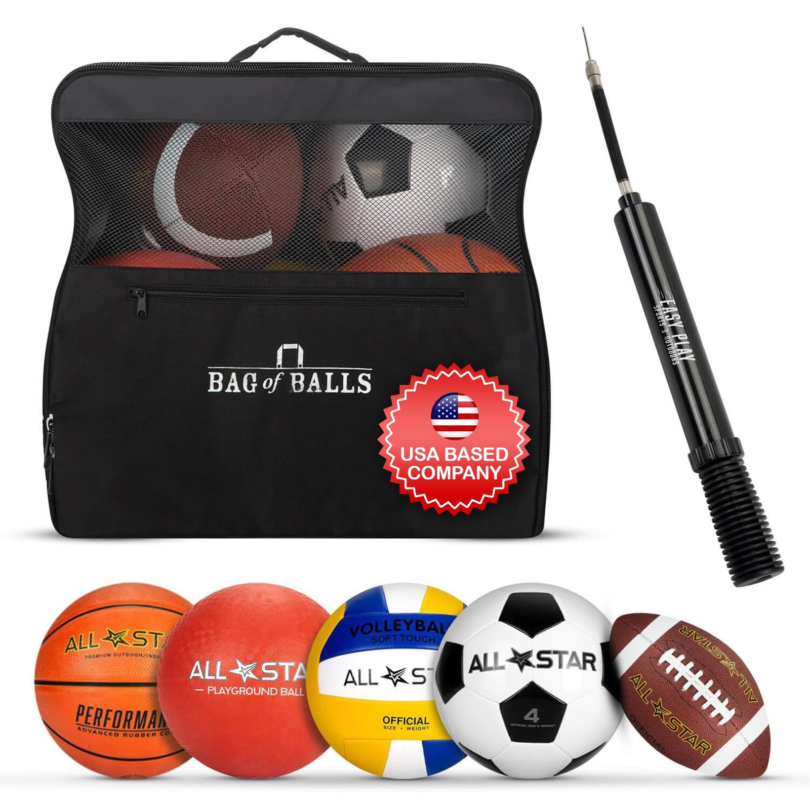 Easy Play Sports and Outdoors Sports Balls Kickball Volleyball Soccer Football